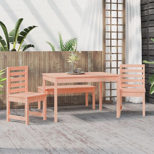 vidaXL Ensemble &agrave; manger de jardin 4 pcs bois massif Douglas