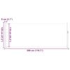 vidaXL Auvent lat&eacute;ral r&eacute;tractable 120 x 300 cm Marron