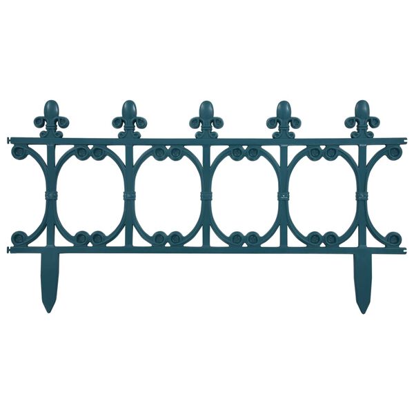 vidaXL Bordures de jardin 16 pcs Vert 10 m PP
