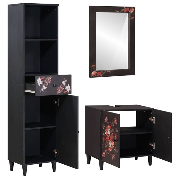 vidaXL Ensemble de Meubles de Salle de Bain avec tiroir 3 pcs