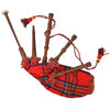vidaXL Cornemuse &eacute;cossaise Great Highland d'enfants tartan rouge