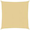 vidaXL Voile d'ombrage sable 3x3 m 100 % polyester oxford