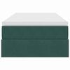 vidaXL Lit avec rangement et matelas Vert fonc&eacute; 90 x 200 cm Velours