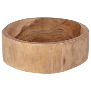 vidaXL Corbeille &agrave; fruits JEPARA Marron Teck &Oslash; 30 cm