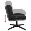 vidaXL Chaise pivotante de bureau Noir Tissu
