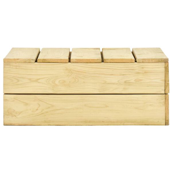 vidaXL Table de jardin 75x75x31 cm Bois de pin imprégné