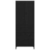 vidaXL Haut Armoire Ch&ecirc;ne noir 69,5 x 34 x 180 cm Bois d'ing&eacute;nierie