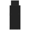 vidaXL Armoire murale 100x18x40 cm noir bois d'ingénierie