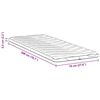 vidaXL Coussins de Matelas Blanc 70 x 200 cm Latex