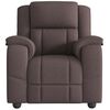 vidaXL Fauteuil de massage inclinable Marron foncé Tissu