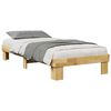 vidaXL Cadre de lit sans matelas 80x200 cm bois massif de ch&ecirc;ne