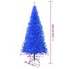 vidaXL Sapin de No&euml;l artificiel avec support bleu 240 cm PVC