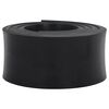 vidaXL Bordure en caoutchouc de chasse-neige noir 250x15x2 cm