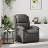 vidaXL Fauteuil inclinable Gris Similicuir