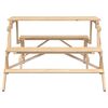 vidaXL Table de pique-nique avec bancs sapin massif 2 en 1 convertible