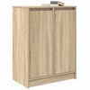 vidaXL Buffet ch&ecirc;ne sonoma 57x34x76 cm bois d'ing&eacute;nierie