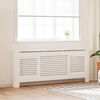 vidaXL Cache-radiateur MDF Blanc 205 cm