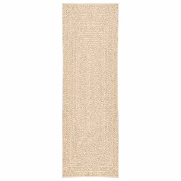 vidaXL Tapis ZIZUR beige 80x250 cm aspect de jute int&eacute;rieur ext&eacute;rieur
