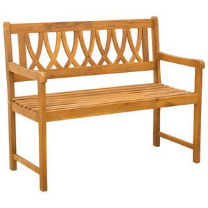vidaXL Banc ext&eacute;rieur Naturel 110 x 55,5 x 90 cm Bois d'Acacia Massif