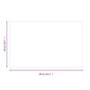 vidaXL Plaque de verre pour chemin&eacute;e rectangulaire 80x50 cm
