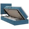vidaXL Lit avec rangement et matelas Bleu fonc&eacute; 90 x 200 cm Velours