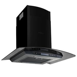 vidaXL Hotte murale Acier inoxydable 756 m&sup3;/h 60 cm Noir