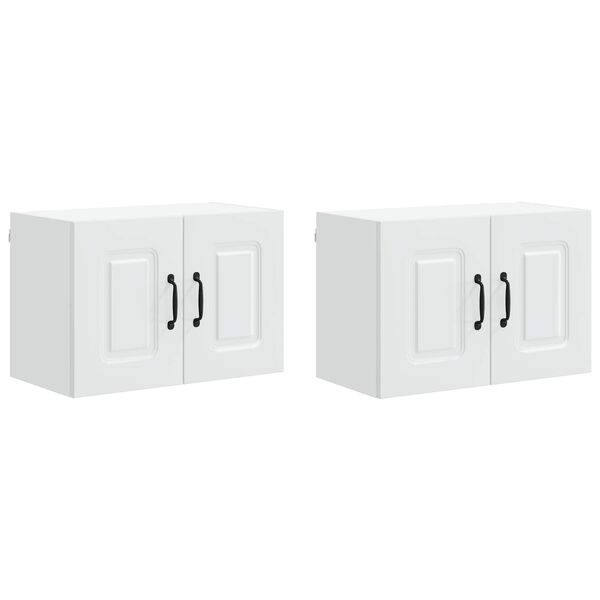 vidaXL Armoire de cuisine Kalmar 2 pcs Blanc 60 x 31 x 40 cm