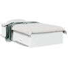 vidaXL Cadre de lit avec tiroirs sans matelas blanc 90x200 cm
