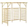 vidaXL Pergola de jardin pour poubelles triples Bois de pin imprégné