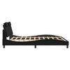 vidaXL Cadre de lit Viana sans matelas noir 180x200 cm similicuir