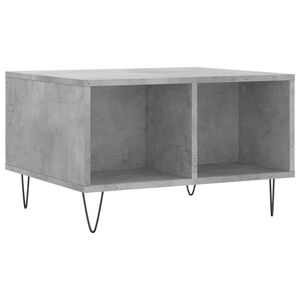vidaXL Table basse Gris b&eacute;ton 60x50x36,5 cm Bois d'ing&eacute;nierie