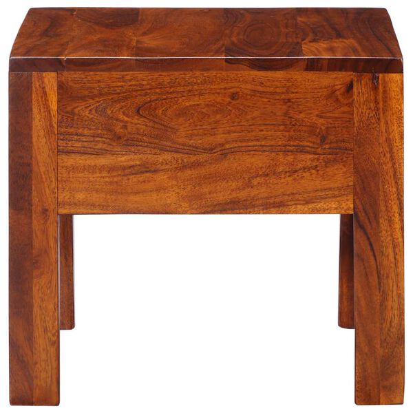 vidaXL Table de chevet 40x40x36 cm bois d'acacia massif