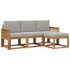 vidaXL Ensemble de canap&eacute;s d'ext&eacute;rieur 4 pc Naturel et gris clair