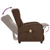 vidaXL Fauteuil de massage Marron Tissu