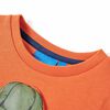Sweatshirt pour enfants orange foncé 128