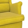 vidaXL Fauteuil jaune moutarde velours