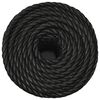 vidaXL Corde de travail Noir 20 mm 25 m polypropyl&egrave;ne