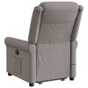 vidaXL Fauteuil inclinable de massage électrique Taupe Tissu