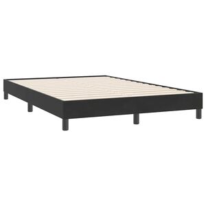 vidaXL Cadre de lit sans matelas noir 140x220 cm velours