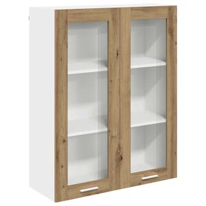 vidaXL Armoire suspendue Ch&ecirc;ne artisanal 80 x 31 x 100 cm