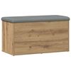 vidaXL Banc de rangement Ch&ecirc;ne artisanal 82x42x45 cm Bois d'ing&eacute;nierie