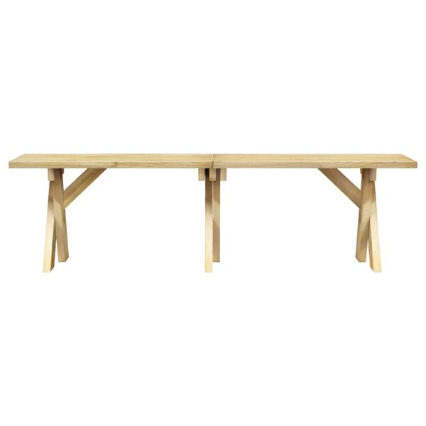 vidaXL Ensemble &agrave; manger de jardin 3 pcs Bois de pin impr&eacute;gn&eacute;