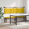 vidaXL T&ecirc;te de lit suspendue Jaune 210 x 55 x 5 cm Velours