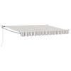 vidaXL Auvent r&eacute;tractable Gris clair et blanc 3,5 x 2,5 m