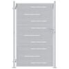 vidaXL Porte de Jardin Argent&eacute; 85 x 144 cm Acier inoxydable