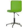vidaXL Chaises pivotantes &agrave; manger lot de 4 vert similicuir