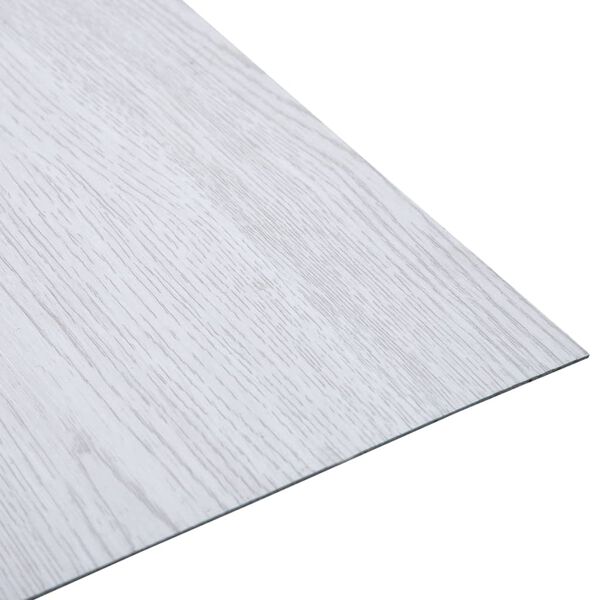 vidaXL Dalles de plancher autoadhésives 20 pcs PVC 1,86 m² blanc