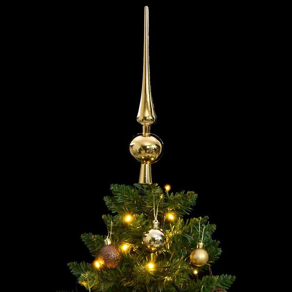vidaXL Sapin de Noël artificiel articulé 150 LED et boules 150 cm