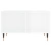 vidaXL Table basse Blanc brillant 60x50x36,5 cm Bois d'ing&eacute;nierie