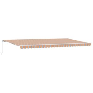 vidaXL Auvent r&eacute;tractable Multicolore 600 &times; 300 cm